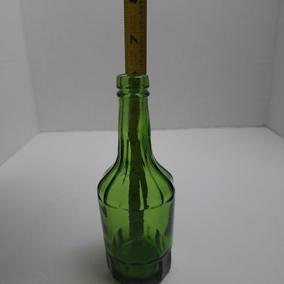 Wheaton Green Glass Jamaican Bitters Bottle No Cork Collectible Vintage 6 inch - Picture 3 of 7